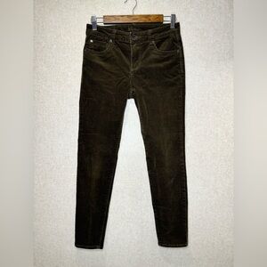 Kut From The Kloth Diana Skinny Corduroy Pant Olive Green Size 0 P